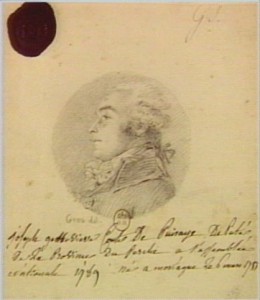 Joseph Geneviève comte de Puisaye. Dessin par Antoine-Jean Gros. Source : Bibliothèque nationale de France.