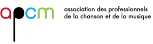 Logo du APCM. Source : Association des professionnels de la chanson et de la musique