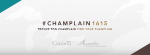 Logo du projet #Champlain1615. 