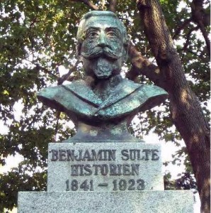 Buste de Benjamin Sulte à Trois-Rivières. Photographe : Daniel Robert. Source : Wikimedia Commons.